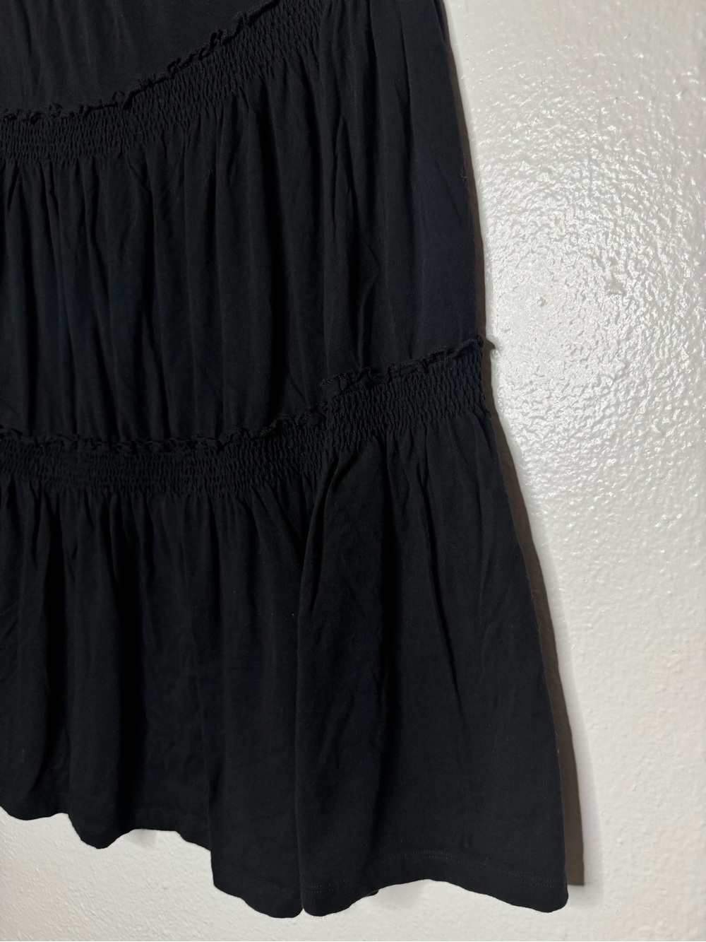 Classic Elements - Black Tiered A-Line Midi Skirt - Picture 3 of 7